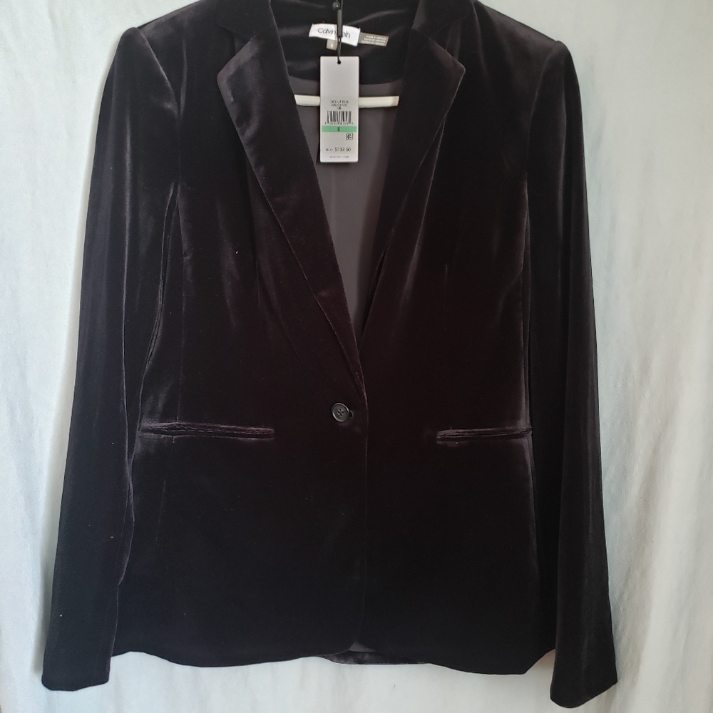 Calvin Klein Black Velvet jacket